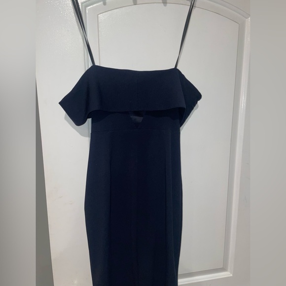 New! Katie May x Noel and Jean Legacy Gown Off-Shoulder Navy Maxi Dress 💙size 8 - Picture 8 of 12